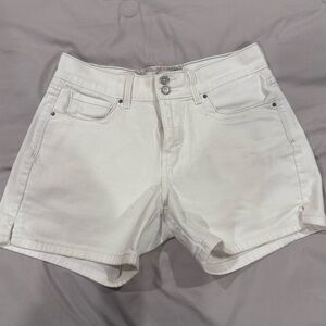 Levi’s-Women's White Denim Shorts